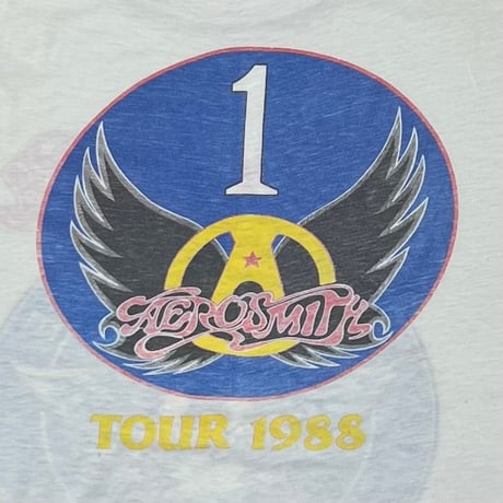 AEROSMITH TOUR 1988 AERO FORCE ONE WHITE SPRING FORD XL 4315