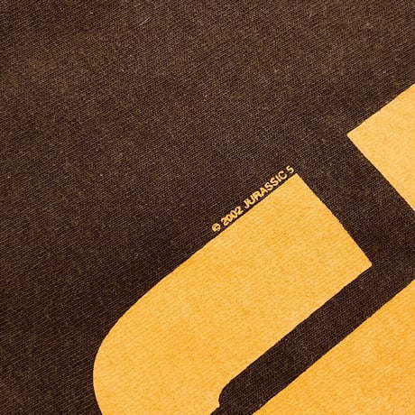 JURASSIC 5 BROWN LOGO TEE ANVIL LARGE 5964