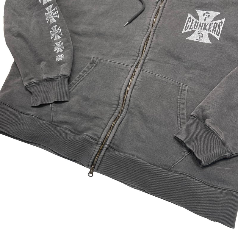 greatLAnd CLUNKERS ZIP HOODIE / DOUBLE FACE BLA