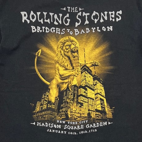 THE ROLLING STONES GOLD RIP & TONGUE BRIDGES TO BABYLON FITS XL 7774
