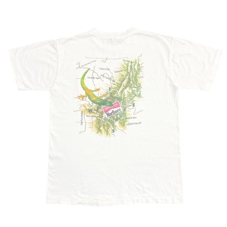 Marlboro LIZARD ADVENTURE TEAM MAP POCKET TEE WHITE XL 2