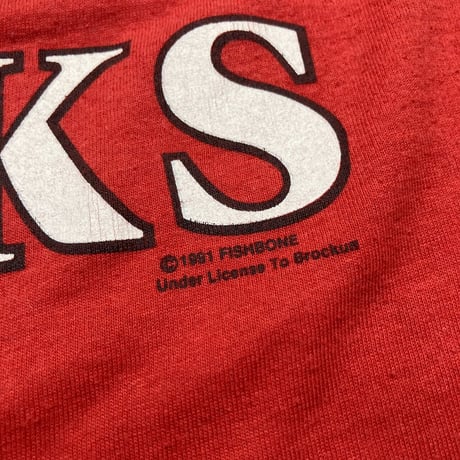FISHBONE 1991 RACISM SUCKS TEE RED SCREEN STARS XL 9781