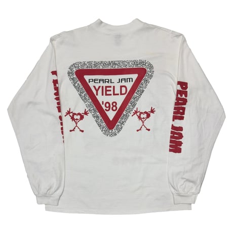 PEARL JAM YIELD TOUR 1998 BOOTLEG LS WHITE FRUIT OF THE LOOM XL 2096