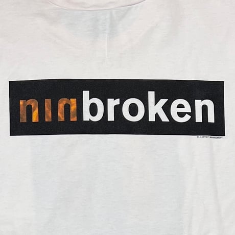 NINE INCH NAILS ninbroken WHITE TOP HEAVY XL 9215
