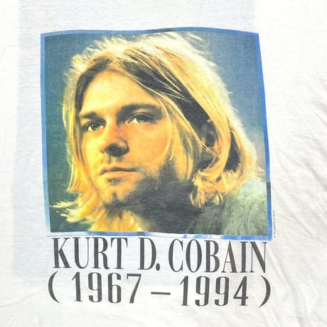 NIRVANA KURT COBAIN MEMORIAL ADULT WHITE BG TAG XL 8418