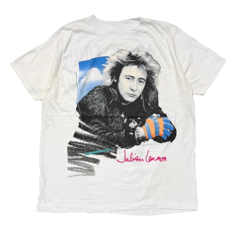 JULIAN LENNON 1986 TOUR PORTRAIT WHITE OSFA FITS LARGE 9278