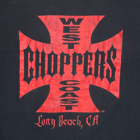 WEST COAST CHOPPERS 	FLAMING ARM SKULL RED CROSS LS XL 0001