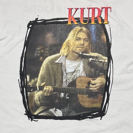 NIRVANA KURT COBAIN MEMORIAL THE SUN IS GONE WHITE GIANT XL 7029