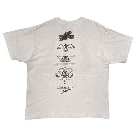 AERO SMITH 1994 MAMA KIN MA KIN WHITE SOF TEE XL 0954