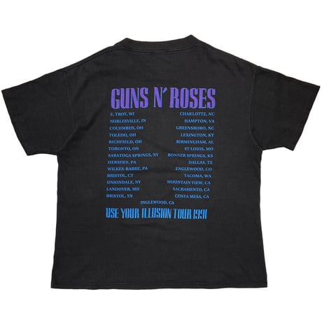 GUNS N' ROSES USE YOUR ILLUSION Ⅱ TOUR 1991 FITS XL 8369