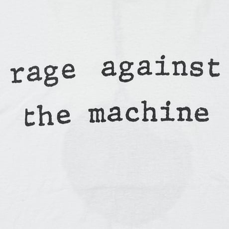 RAGE AGAINST THE MACHINE WRECKING BALL RINGER TEE WHITE/BLACK GIANT LARGE 1032
