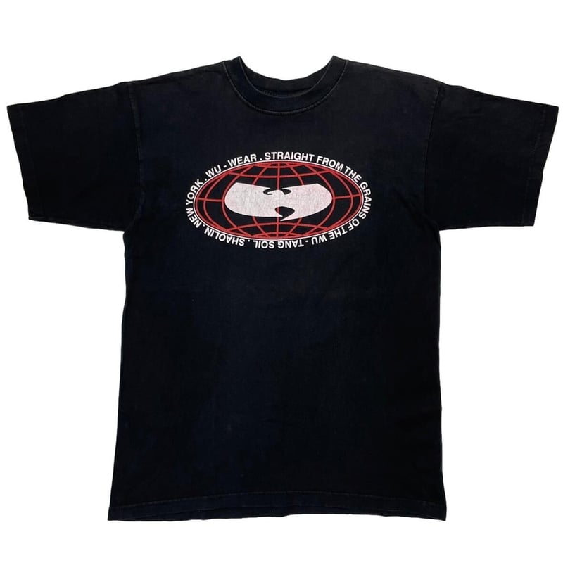 WU-TANG CLAN WU-WEAR EARTH LOGO TEE FITS XL 280 WU-TANG CLAN WU-WEAR EARTH LOGO TEE FITS XL 280