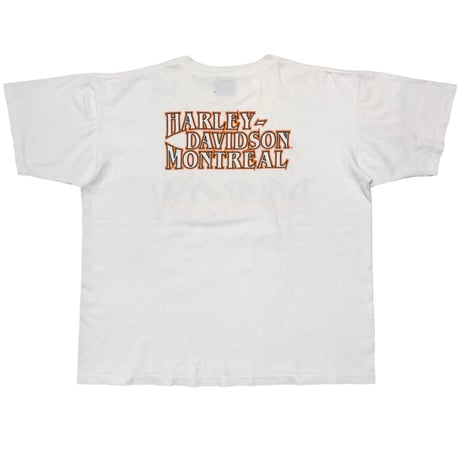 HARLEY DAVIDSON 1994 FLAME LOGO MONTREAL WHITE XL 1390