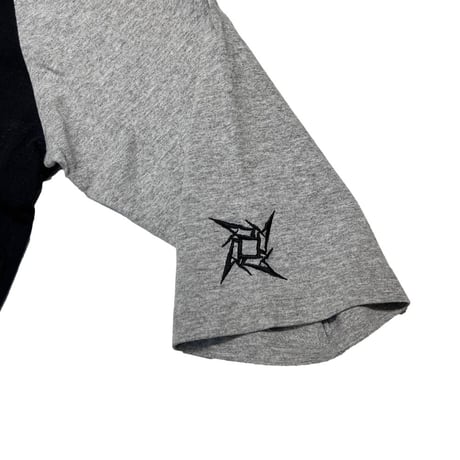 METALLICA RAGLAN TEE BLACK/GREY GIANT LARGE 7745