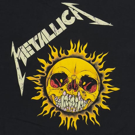 METALLICA PUSHEAD SIDE FLAME SKULL FRUIT OF THE LOOM XL 6780