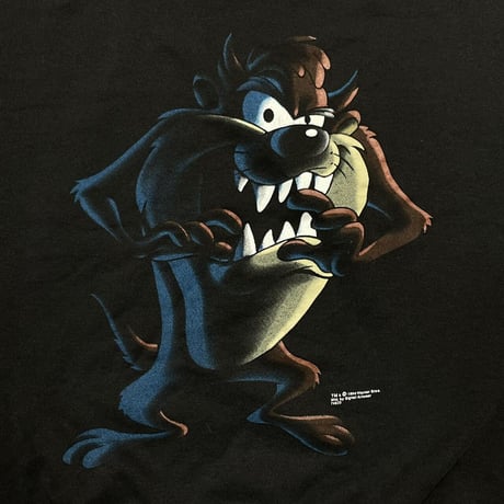 LOONEY TUNES 1994 TAZMANIAN DEVIL DOUBLE SIDE PRINT CREWNECK SWEAT XL 6151