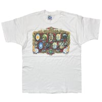 GRATEFUL DEAD ROSE Y2K WHITE LIQUID BLUE LARGE 1470
