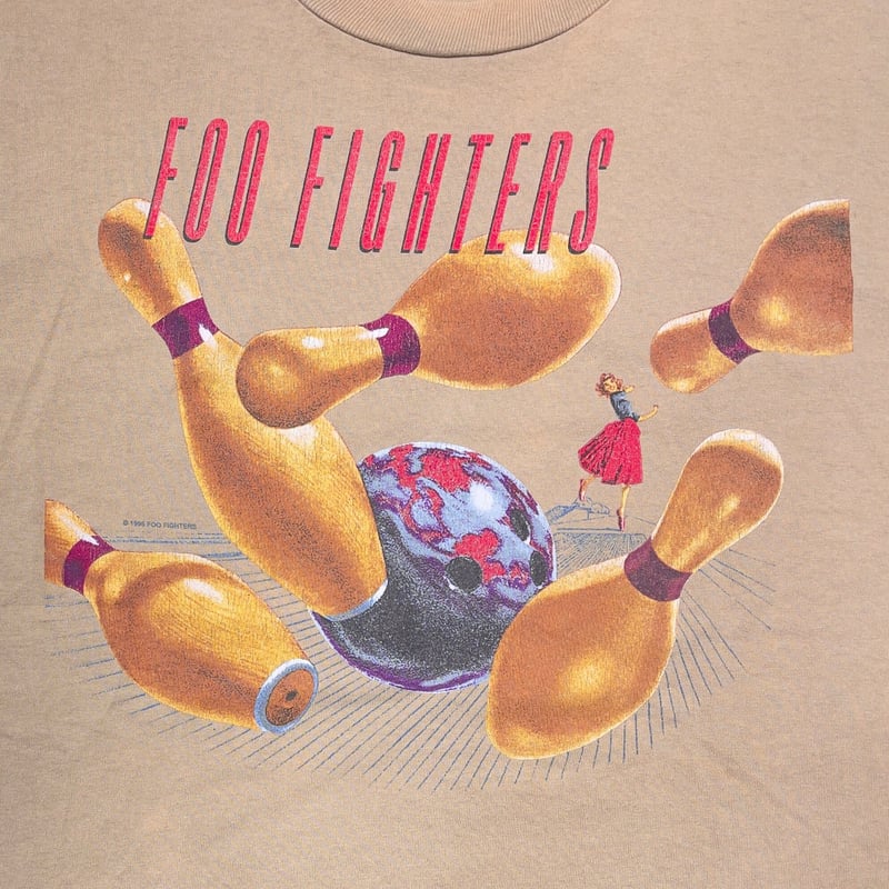 FOO FIGHTERS 1996 BIG ME CONCERT BEIGE ANVIL XL