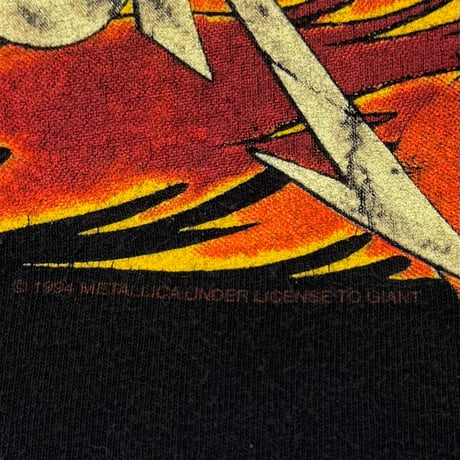 METALLICA PUSHEAD SIDE FLAMING VAMPIRE SKULL GIANT XL 4860