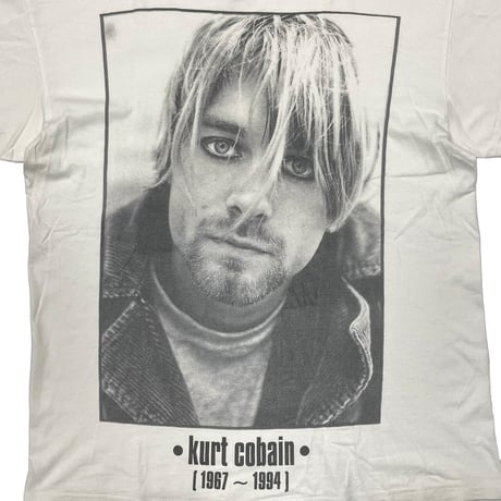 NIRVANA KURT COBAIN MEMORIAL PORTRAIT WHITE LARGE 4858