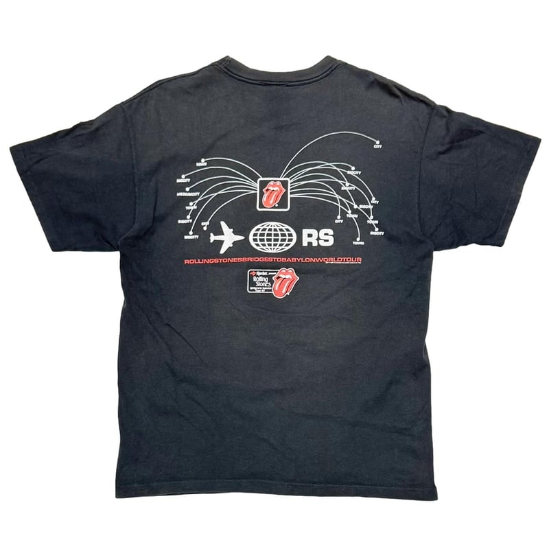 トップス ROLLING STONES 1997 BRIDGES TO BABYLON ROLLING STONES 1997 BRIDGES TO BABYLON WORLD TO