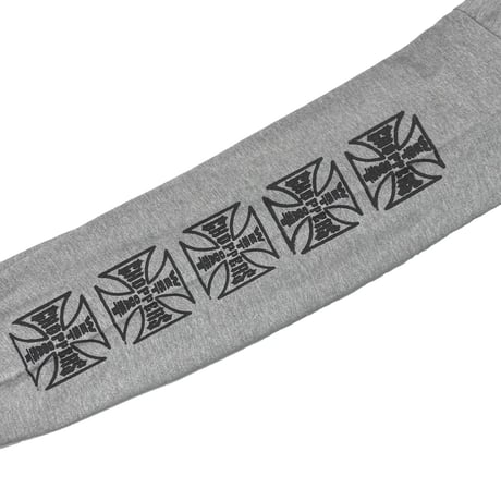 WEST COAST CHOPPERS IRON CROSS LS ASH GREY XL 8563