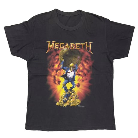 MEGADETH 1991 OXIDATION OF THE NATIONS WORLD TOUR FITS LARGE 4835