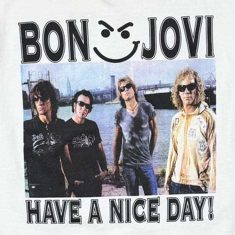 BON JOVI HAVE A NICE DAY! LS  WHITE FITS XL 6805