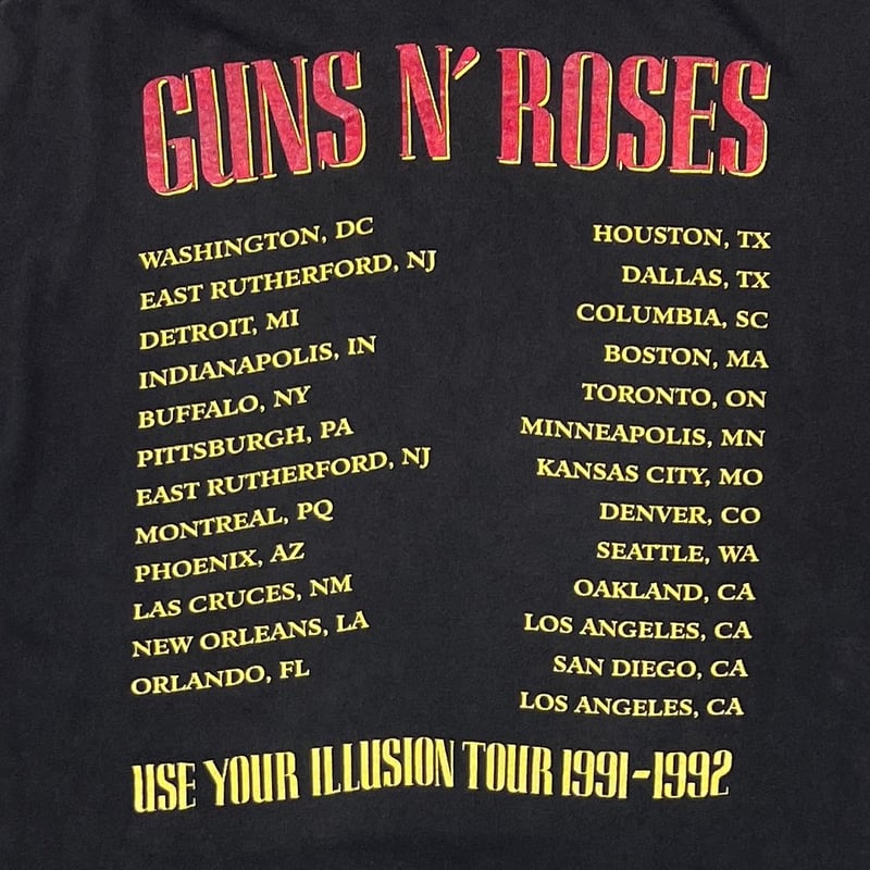 GUNS N' ROSES BAD APPLE USE YOUR ILLUSION TOUR