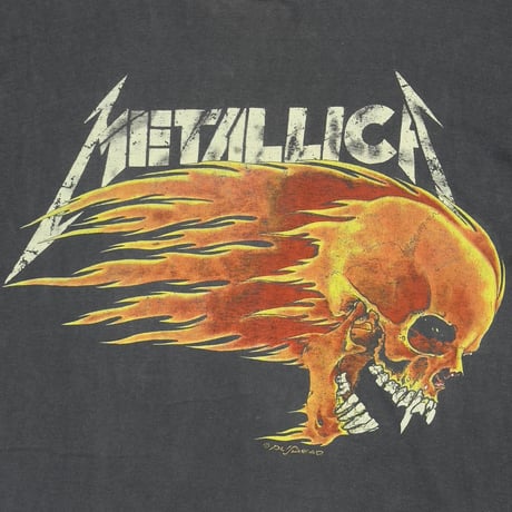 METALLICA PUSHEAD SIDE FLAME ENGLAND-CANADA TOUR FITS XL 0131