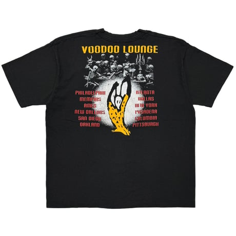 THE ROLLING STONES SPIKE TONGUE TOUR 1994 VOODOO LOUNGE BOOTLEG BLACK XL 9414