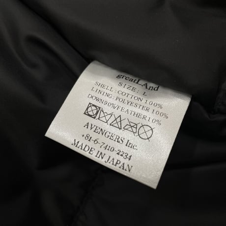 greatLAnd ORIGINAL GREATMAN DOWN JACKET LARGE 3