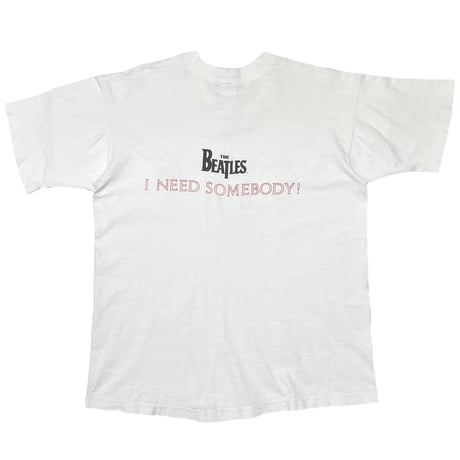 THE BEATLES 1990 HELP! I NEED SOMEBODY! WHITE FRUIT OF THE LOOM XL 5126