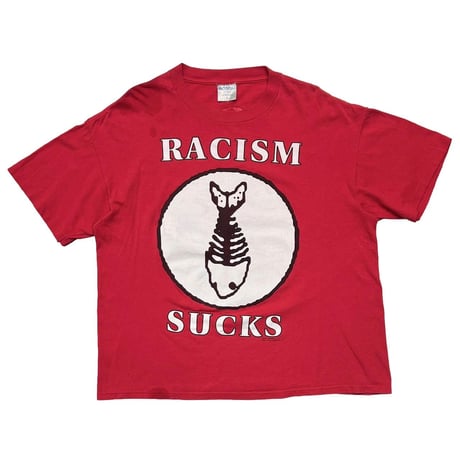 FISH BONE RACISM SUCKS RED BROCKUM XL 5555