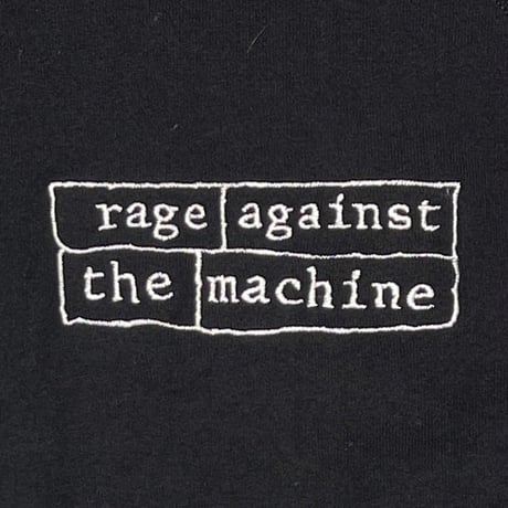 RAGE AGAINST THE MACHINE FRONT LOGO EMBROIDERY HOODIE SCREEN STARS XL 0927