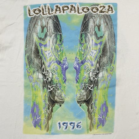 LOLLAPALOOZA 1996 WHITE FITS XL 0903
