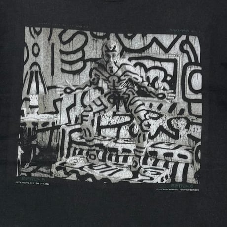 KEITH HARING 1992 ANNIE LEIBOVITZ FRUIT OF THE LOOM LARGE 7148
