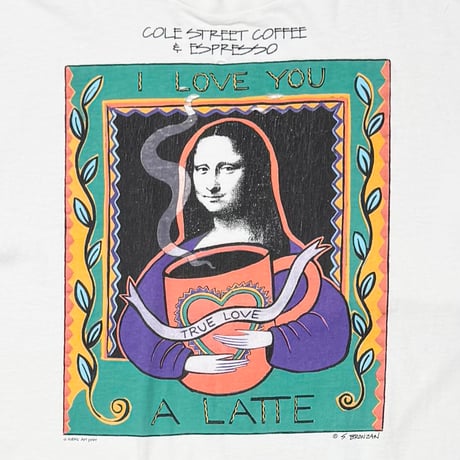 OLD&VINTAGE S. BRONZAN MONA LISA I LOVE YOU A LATTE WHITE XL 1159