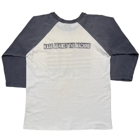 RAGE AGAINST THE MACHINE 1996 EVIL EMPIRE RAGLAN WHITE/BLACK giant LARGE 4886