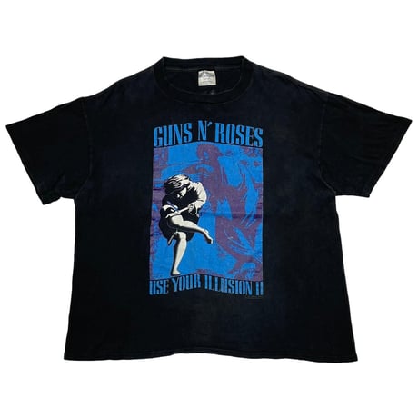 GUNS N' ROSES TOUR 1991 USE YOUR ILLUSION BLACK BROCKUM XL 3425