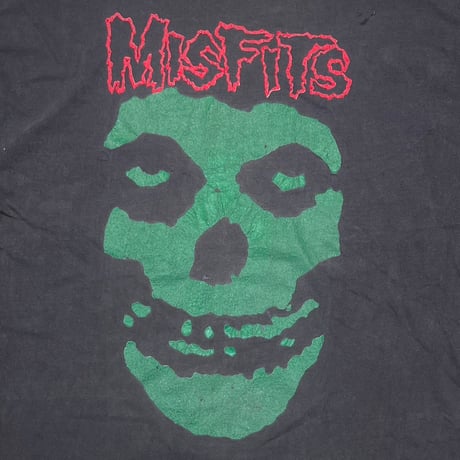 MISFITS HUGE GREEN SKULL BOOTLEG LS XL 5089