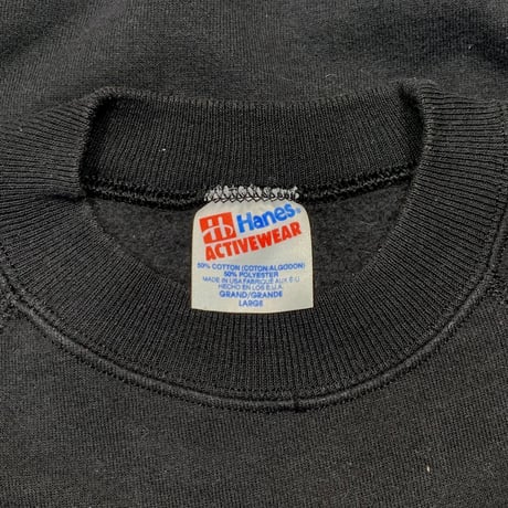 APPLE LOGO CREWNECK SWEAT SHIRT HANES LARGE 4237 031