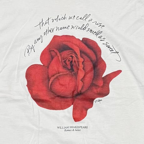 William Shakespeare 1994 Romeo & Juliet ROSE NATURAL FRUIT OF THE LOOM XL 9373