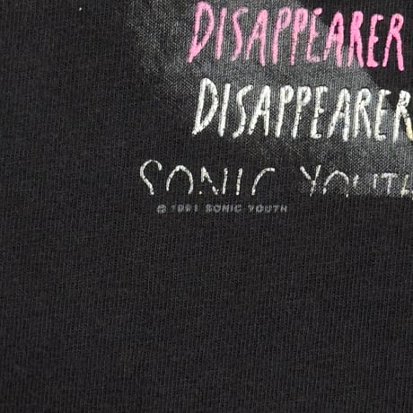 SONIC YOUTH 1991 DISAPPEARER HANES XL 0811