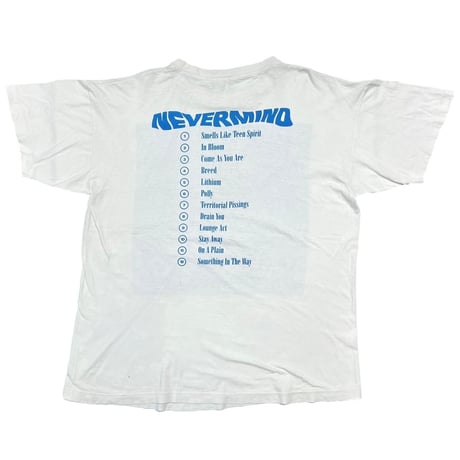 NIRVANA NEVERMIND WHITE BG TAG XL 8427