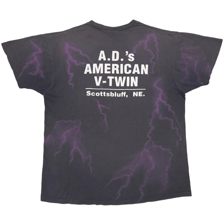 HARLEY DAVIDSON A.D.'S AMERICAN V-TWIN BLACK PUPLE LARGE 0047