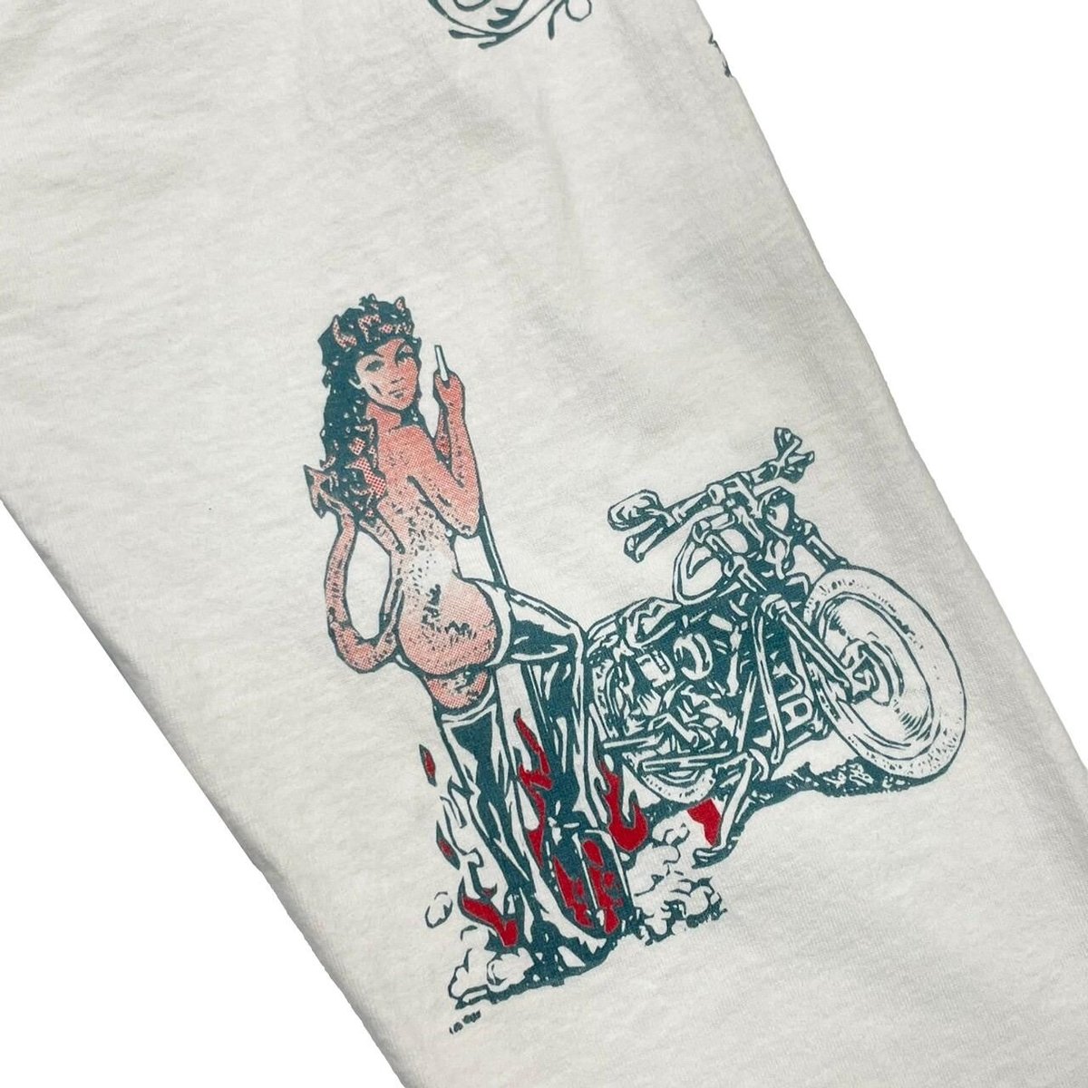 DENNIS RODMAN TATTOO LS TEE WHITE LARGE 0041 |