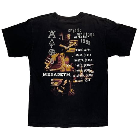 MEGADETH CRYPTICWRITING WORLD TOUR 1998 GINAT LARGE 5614