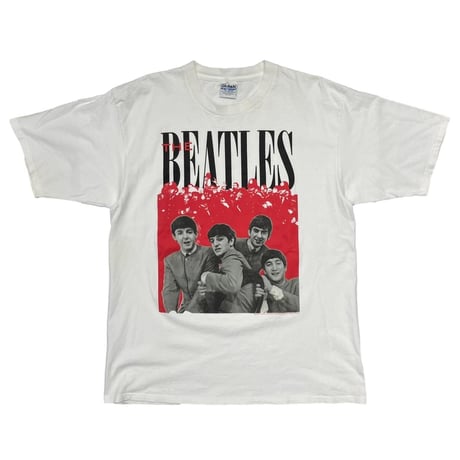 THE BEATLES 1996 MEMBERS PHOTO IN CROWD WHITE GILDAN XL