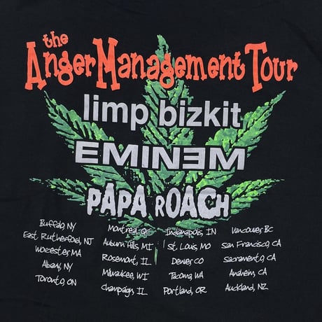LIMP BIZKIT EMINEM ANGER MANAGEMENT TOUR FRUIT OF THE LOOM XL 8156